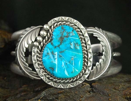 ORVILLE TSINNIE MORENCI TURQUOISE BRACELET