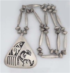 LOREN PHILLIPS HOPI OVERLAY PENDANT